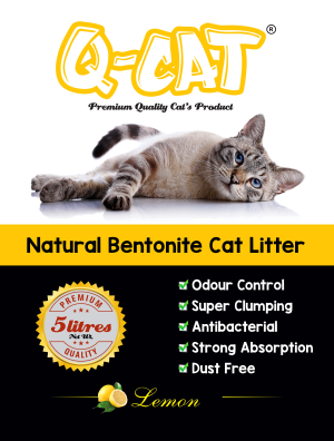 Q-CAT CAT LITTER SAND 5L - LEMON