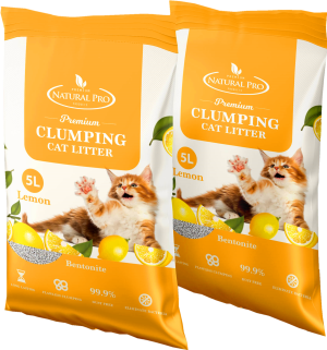 NATURAL PRO CAT LITTER SAND 5L - LEMON