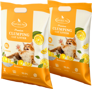 NATURAL PRO CAT LITTER SAND 10L - LEMON
