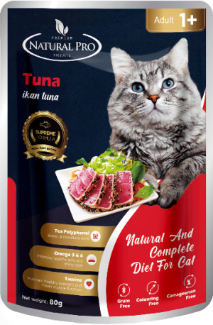 NATURAL PRO POUCH 80GM - TUNA