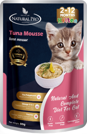 NATURAL PRO POUCH 80GM - TUNA MOUSSE