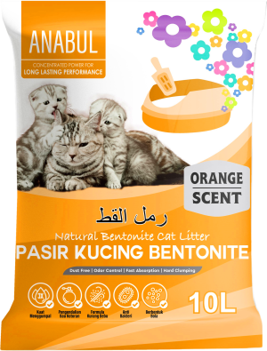 ANABUL CAT LITTER SAND 10L - ORANGE