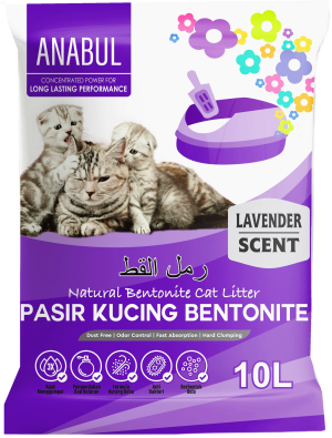 ANABUL CAT LITTER SAND 10L - LAVENDER